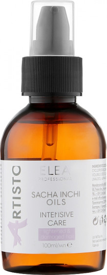 Elea Professional Sacha Inchy Oils Intensive Care - Масло для ухода за осветленными волосами