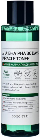 Some By Mi AHA BHA PHA 30Days Miracle Toner - Тонер с кислотами