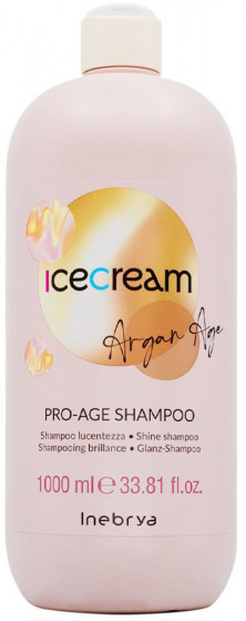 Inebrya Ice Cream Argan Age Pro Age Shampoo - Антивозрастной шампунь для волос с аргановым маслом