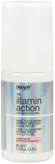 Dikson Illaminaction Final Touch Spray Mirror Effect with UV filter - Финишный спрей для ламинирования волос