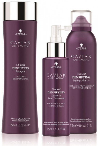 Alterna Caviar Anti-Aging Clinical Densifying Styling Mousse - Мусс для укладки волос и повышения их густоты с экстрактом черной икры - 1