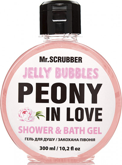 Mr.Scrubber Jelly Bubbles Shower & Bath Gel "Peony in Love" - Гель для душа