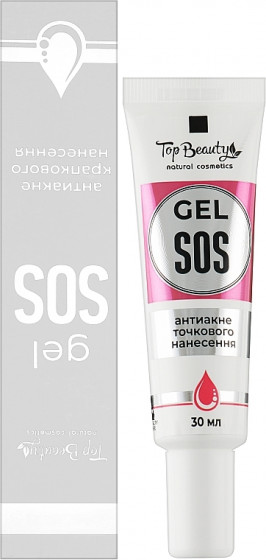 Top Beauty SOS Gel - SOS-гель для лица против акне - 1