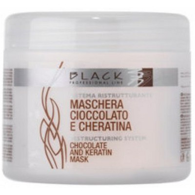 Black Professional Line Chocolate And Keratin Mask - Восстанавливающая маска-кондиционер с шоколадом и кератином