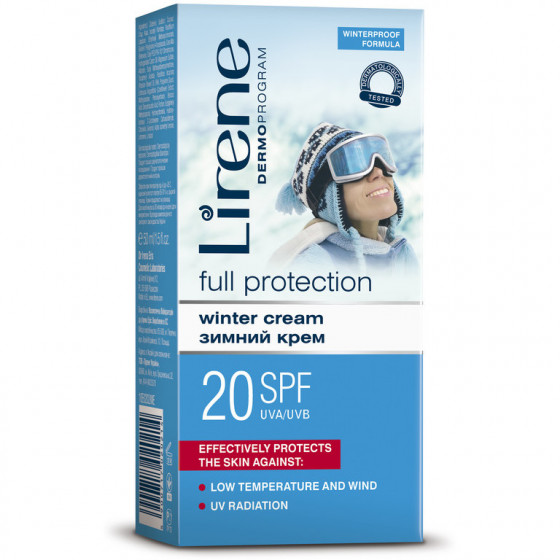 Lirene Full Protection Winter Cream SPF 20 - Зимний защитный крем для лица