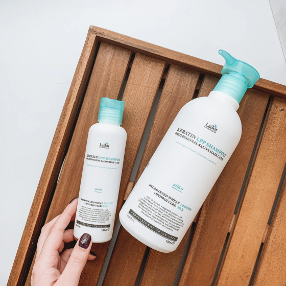 Lador Keratin LPP Shampoo - Кератиновый шампунь для волос с комплексом аминокислот - 3
