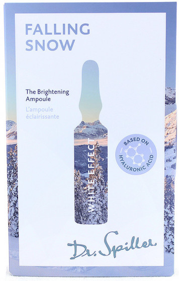 Dr. Spiller White Effect Falling Snow The Brightening Ampoule - Ампульный концентрат для выравнивания тона кожи