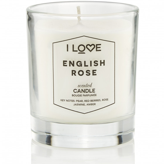 I Love English Rose Candle - Ароматическая свеча "Английская роза"