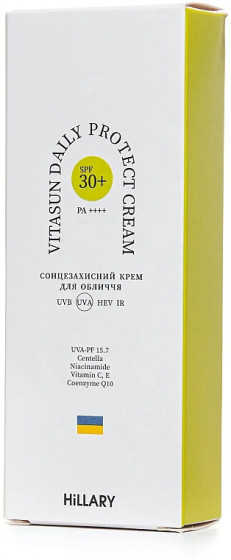 Hillary VitaSun Daily Protect Cream SPF30+ - Солнцезащитный крем - 1