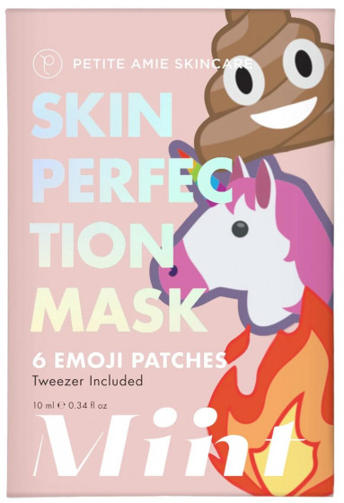 Petite Amie Skin Perfection Mask, Emoji Patches - Маска-патчи для проблемной кожи лица