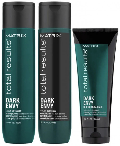 Matrix Total Results Dark Envy Conditioner - Кондиционер для нейтрализации нежелательных красных полутонов волос оттенков брюнет - 2