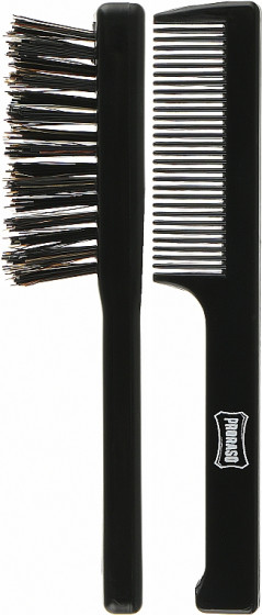 Proraso Moustache Comb and Beard Brush Set - Набор по уходу за бородой и усами