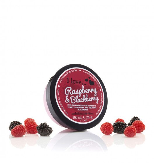 I Love Raspberry & Blackberry Body Butter - Масло для тела "Малина и Ежевика" - 2