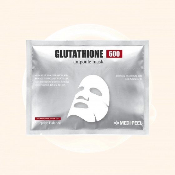 Medi Peel Bio Intense Glutathione White Ampoule Mask - Осветляющая ампульная маска для лица с глутатионом - 1