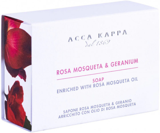 Acca Kappa Rosa Mosqueta & Geranium Soap - Мыло "Роза и герань" - 1