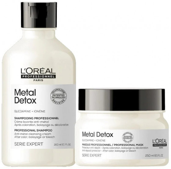 L'Oreal Professionnel Serie Expert Metal Detox Shampoo - Шампунь для предотвращения металлических накоплений в волосах после окрашивания и осветления - 2