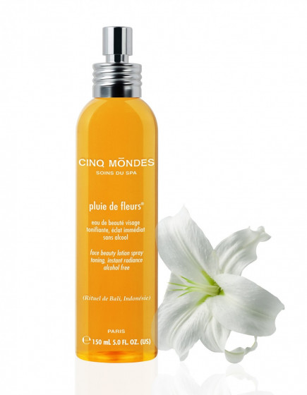 Cinq Mondes Flowers Rain Tonic - Очищающий лосьон для лица Цветочный дождь