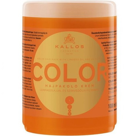 Kallos Color Hair Mask with Linseed Oil and UV Filter For Color Treated And Damaged Hair - Маска для волос с УФ фильтром