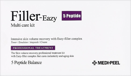 Medi Peel Filler-Eazy 5 Peptide Multi Care Kit - Антивозрастной набор для упругости кожи лица с пептидами - 1