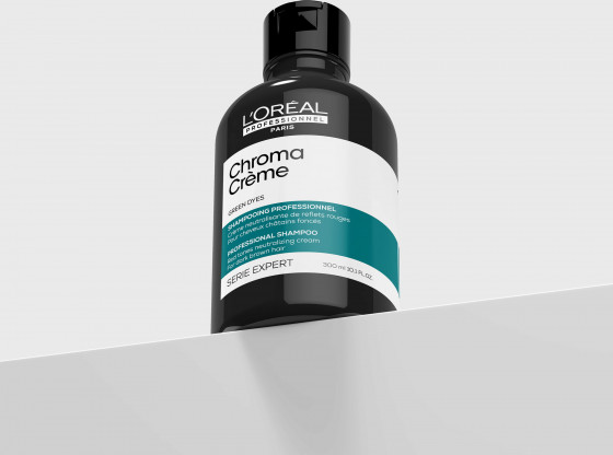 L'Oreal Professionnel Serie Expert Chroma Creme Green Dyes Professional Shampoo - Шампунь для нейтрализации красных оттенков темно-коричневых волос - 2