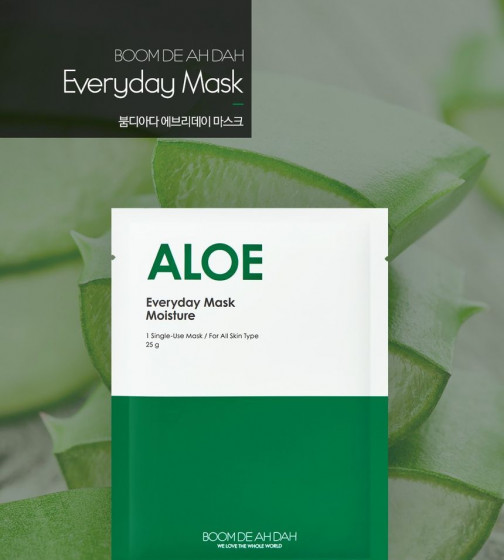 Boom De Ah Dah Everyday Mask Moisture Aloe - Увлажняющая маска для лица с алоэ - 1