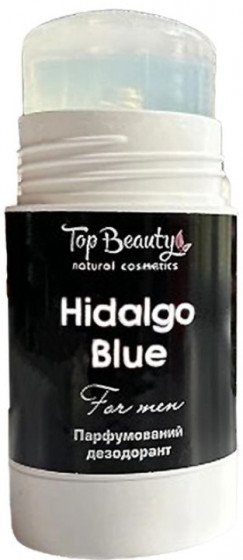 Top Beauty Hidalgo Blue Deodorant for Men - Сухой парфюмированный дезодорант с пребиотиком для мужчин - 2