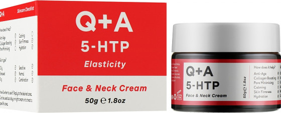 Q+A 5-HTP Face & Neck Cream - Крем для лица и шеи - 1