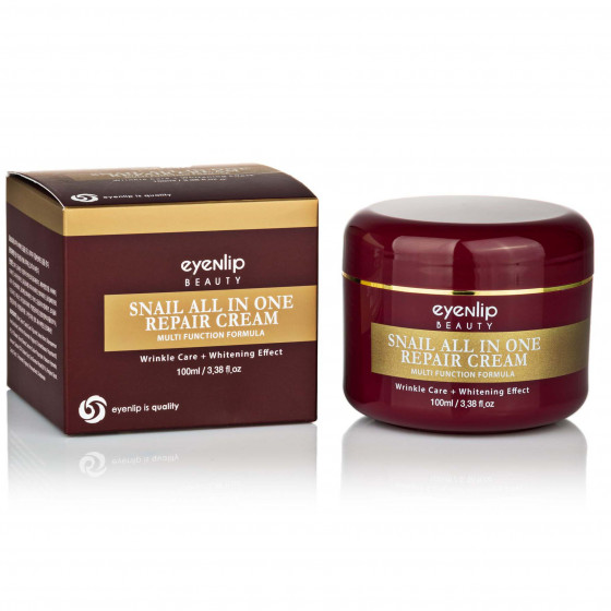 Eyenlip Snail All In One Repair Cream Tube - Крем для лица с фильтратом муцина улитки - 1