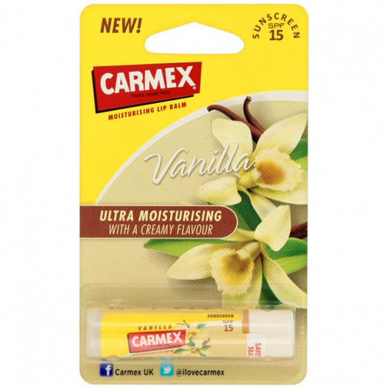 Carmex Vanilla Stick Set Lip Balm SPF 15 - Бальзам для губ в стике