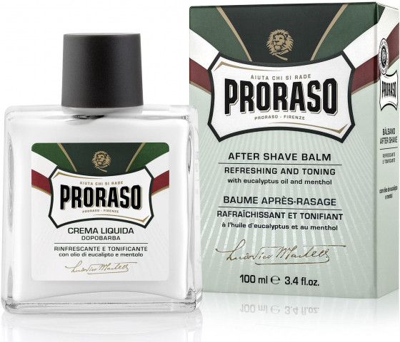 Proraso Green Line After Shave Refreshing Liquid - Освежающий и тонизирующий бальзам после бритья - 1