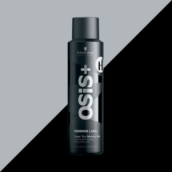 Schwarzkopf Professional Osis Session Label Super Dry Memory Net - Суперконцентрированный лак для волос - 1