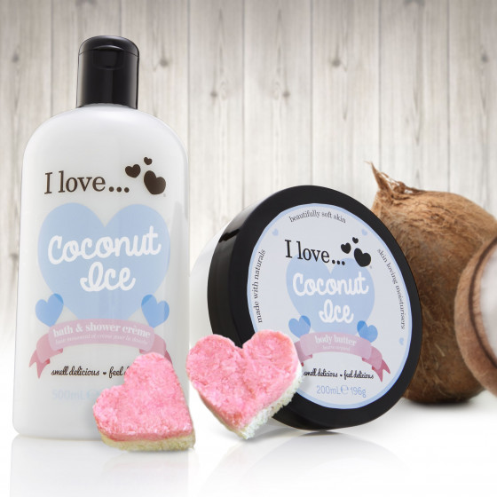 I Love Coconut Ice Bath & Shower Creme - Крем для ванны и душа "Кокосовый лед" - 1