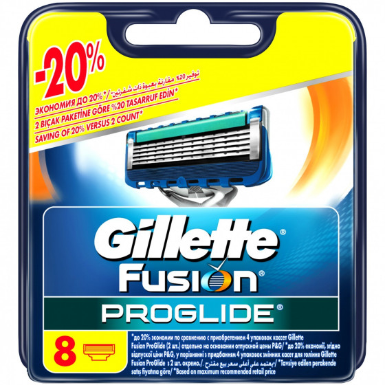 Gillette Fusion ProGlide - Сменные кассеты для бритья