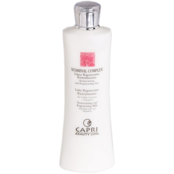 Capri Beauty Line Staminal Complex Restructuring and Regenerating Milk 400 мл - Очищающее молочко с регенерирующим эффектом