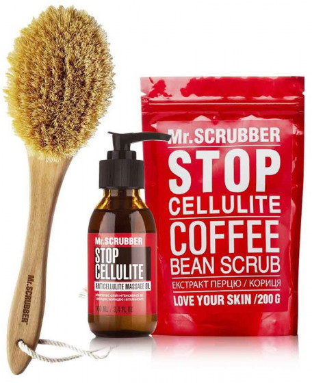 Mr.Scrubber Stop Cellulite Coffee Bean Scrub - Антицеллюлитный скраб для тела - 3