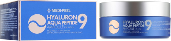 Medi Peel Hyaluron Aqua Peptide 9 Ampoule Eye Patch - Гидрогелевые патчи глубокого с экстрактом морских водорослей и пептидами - 1