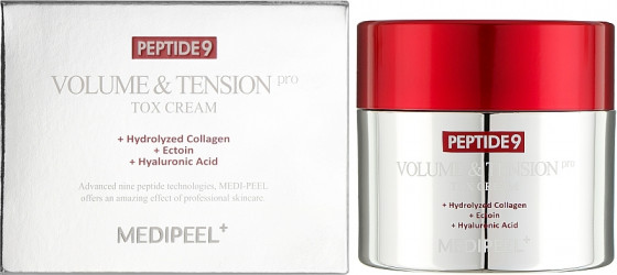 Medi Peel Peptide 9 Volume & Tension Tox Cream Pro - Антивозрастной лифтинг-крем для лица с пептидами - 1