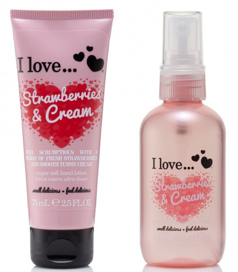 I Love Strawberries & Cream Body Spritzer - Освежающий спрей для тела "Клубника со сливками" - 2