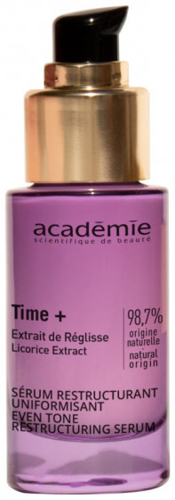 Academie Time+ Even Tone Restructuring Serum - Корректирующая антивозрастная сыворотка для выравнивания тона