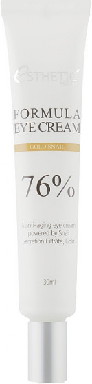 Esthetic House Formula Eye Cream Gold Snail 76% - Питательный крем для кожи вокруг глаз с муцином улитки