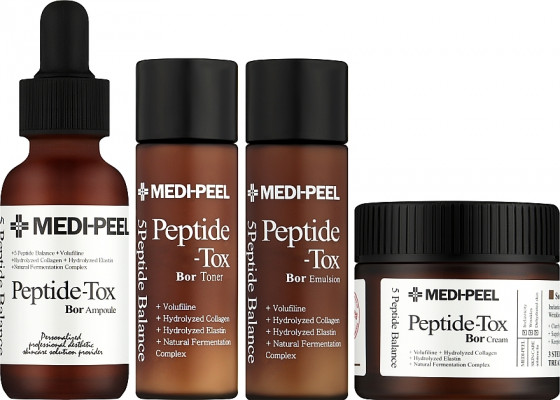 Medi Peel Peptide-Tox 5 Peptide Bor Multi Care Kit - Лифтинг-набор средств для подтяжки лица