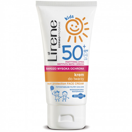 Lirene Kids Sun Protection Face Cream SPF 50 - Детский солнцезащитный крем для лица SPF 50