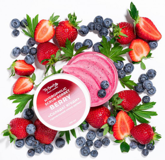 Top Beauty Hydrophilic Scrub-sorbet "Berry" - Гидрофильный скраб-щербет для тела "Сладкие ягоды" - 4