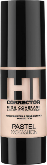 Pastel Hi Corrector High Coverage Liquid Foundation - Тональная основа