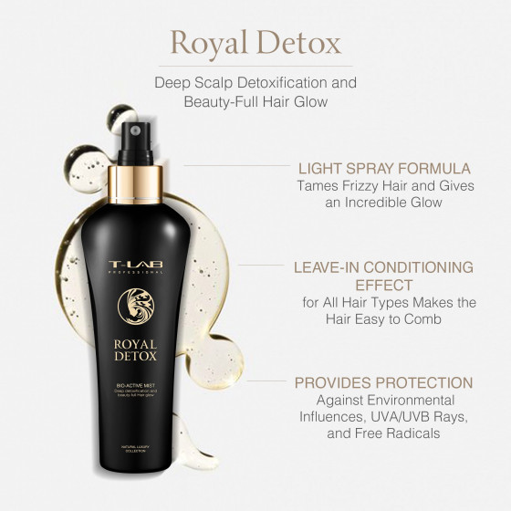 T-LAB Professional Royal Detox Bio-Active Mist - Спрей для абсолютной детоксикации волос - 1