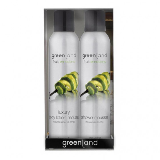 Greenland Gift Pack: Shower & Body Mousse Sensation Lime-Vanilla - Набор муссов для тела Лайм-Ваниль 