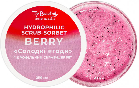 Top Beauty Hydrophilic Scrub-sorbet "Berry" - Гидрофильный скраб-щербет для тела "Сладкие ягоды" - 3