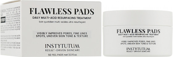 Instytutum Flawless Pads - Увлажняющие подушечки с кислотами для глубокого обновления кожи - 1