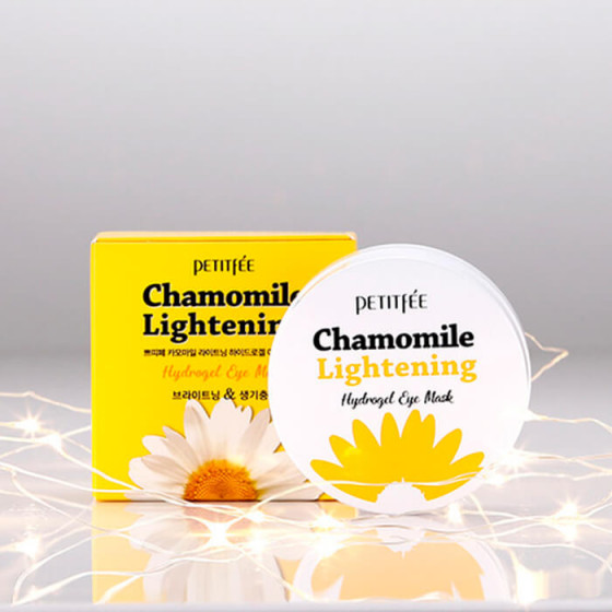 Petitfee & Koelf Chamomile Lightening Hydrogel Eye Patch - Гидрогелевые осветляющие патчи для глаз с экстрактом ромашки - 7