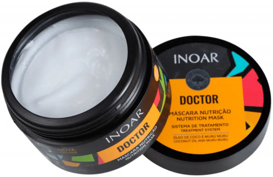 Inoar Doctor Nutrition Mask - Маска для питания волос масло Кокоса и Арганы - 2